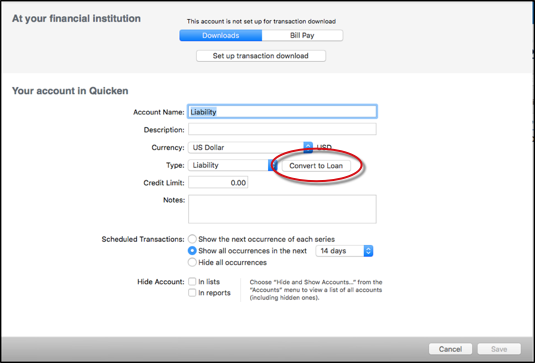 Quicken For Mac 2017 Transaction Icons
